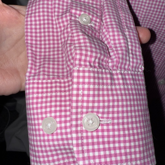 Lauren Ralph Lauren Slim Fit Gingham Stretch Oxford Shirt - Picture 4 of 10